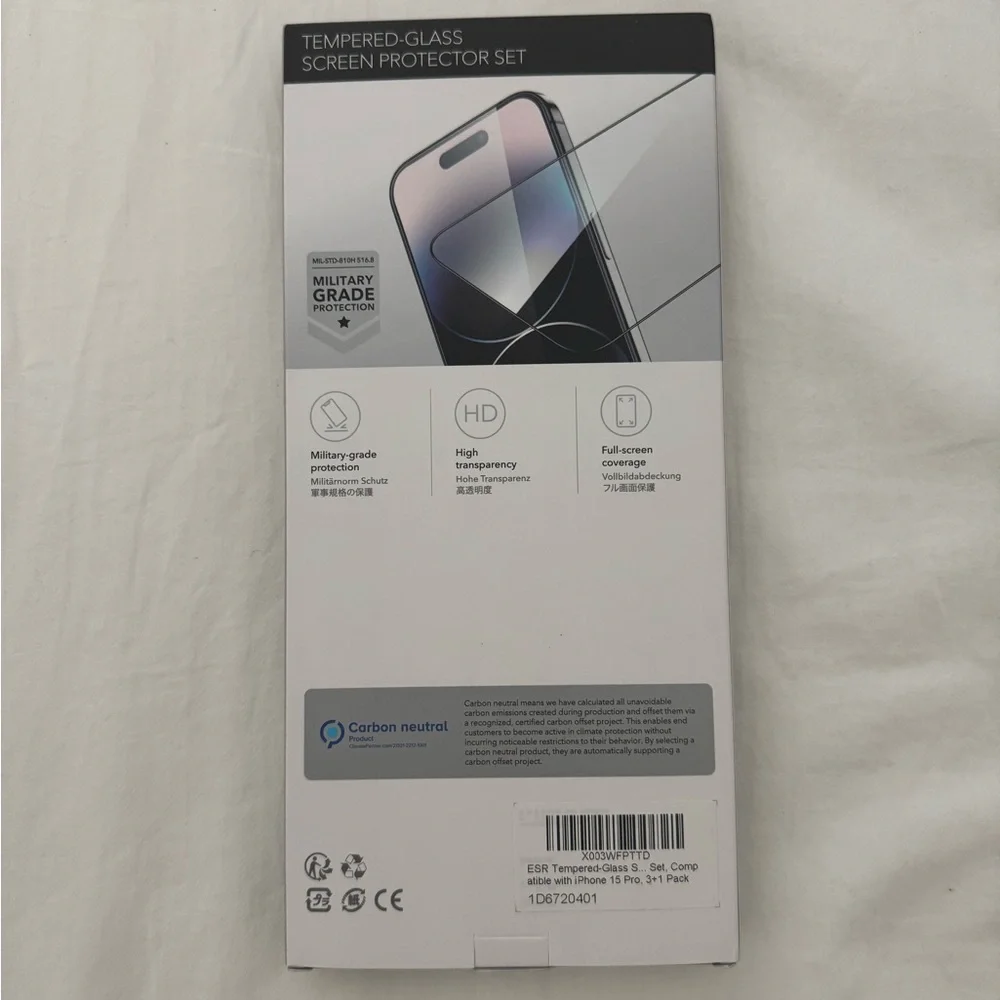 Tempered-Glass Screen Protector Set - Black